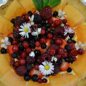 Torta alla frutta per la colazione all’Hotel Italia di Coassolo vicino Torino